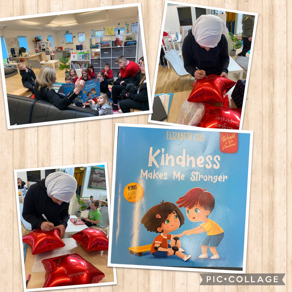Hallglen_DHT's tweet photo. 1/2 @WellbeingHubHPS we were exploring our Hallglen Values and this week we focused on kindness. So many examples of kindness demonstrated. A big thank you to D who was very kind and offered to design this week’s Hallglen Superstar balloons 🎈 #HPSRRS @HallglenPrimary ❤️ https://t.co/39RPK04E2w
