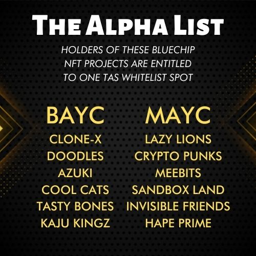 Revealing the ApeList 🦍:

We are all about rewarding our fellow bluechip holders! 🤞

If you are a holder of any of the following projects, now is your time to claim your free WL spot! 🤝