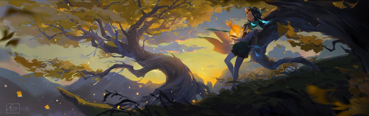 maru_lana's tweet photo. It's always darkest before the dawn 

Golden Spirit pt. 2 ✨
#GenshinImpact #genshinimpactfanart #venti https://t.co/VXmmp5GPsd
