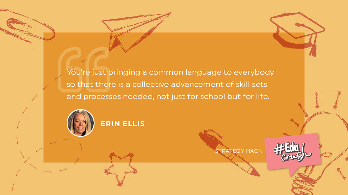 educrushpod's tweet photo. "You're just bringing a common language to everybody so that there is a collective advancement of skill sets and processes needed, not just for school but for life."

#educrush #instructionaldesign #strategyhack https://t.co/62xJE9zxGL