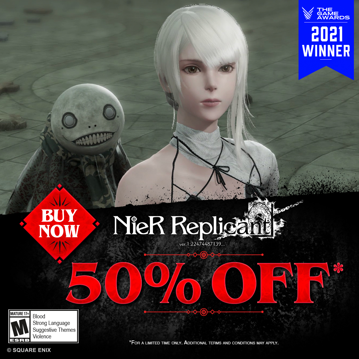 NieR Replicant ver.1.22474487139…, Square Enix, Xbox Series X, Xbox One  662248924458