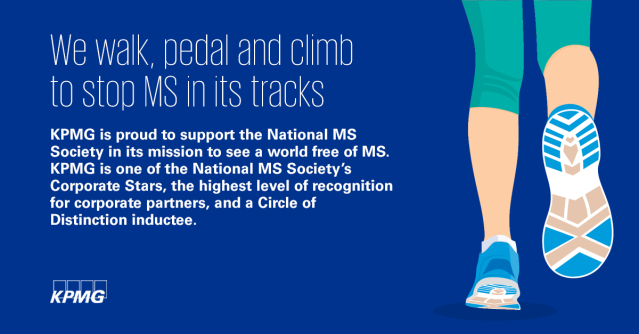 jofischetti's tweet photo. During National MS Awareness Week, join @KPMG_US National MS Society Network as we raise awareness and funds to stop MS in its track. #KPMGCommunityImpact #MyMSMovement https://t.co/gnPT63knCd