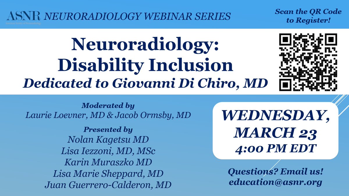 The American Society of Neuroradiology tweet media