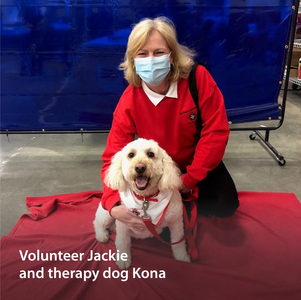 Fraserhealth's tweet photo. Our Abbotsford COVID-19 immunization team received a special visit from some of St. John Ambulance’s four-legged volunteers. They were eager to provide a helping paw in bringing smiles to people getting vaccinated.
Read more: https://t.co/ncIqhMKOjY
@SJA_BCYT | #BCimmUNITY https://t.co/ShCabPHPoZ