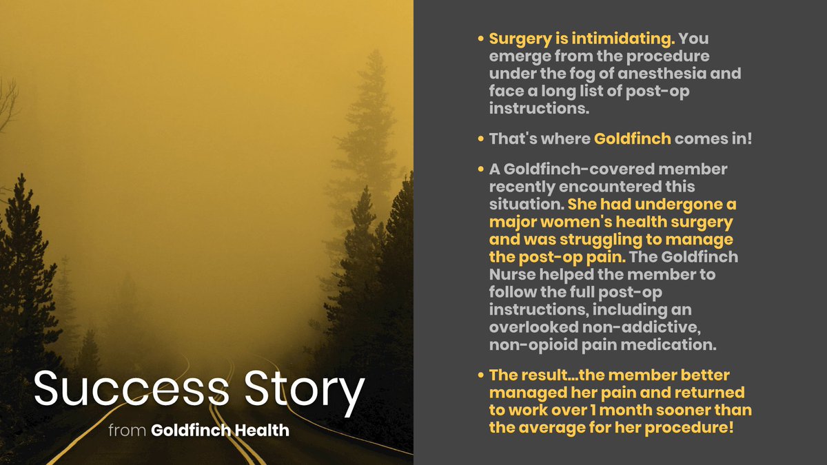 Navigating the post-surgery fog with Goldfinch Health #surgery #benefits