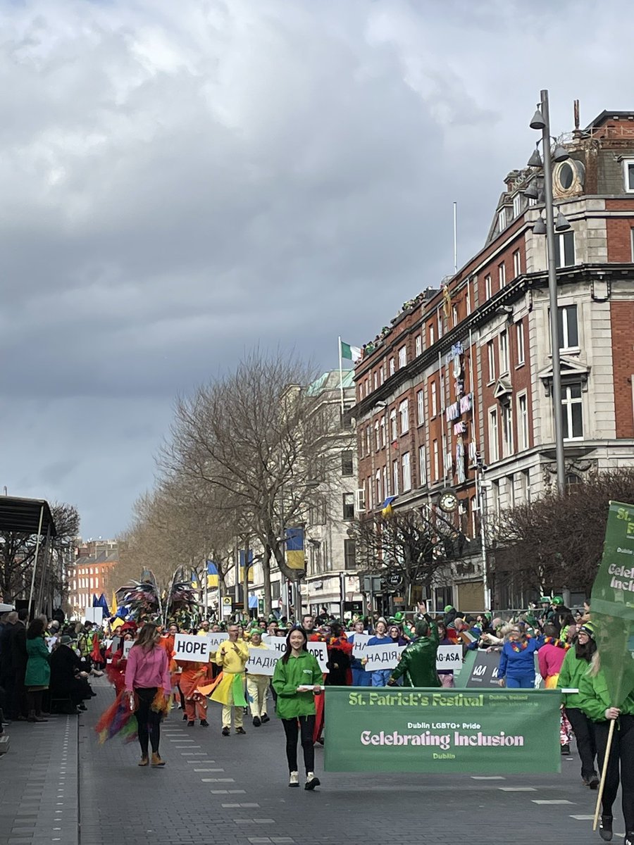 Was amazing to see my <a href="/DublinPride/">Dublin LGBTQ+ Pride</a> family on the parade today! <a href="/stpatricksfest/">St. Patrick's Festival 🇮🇪🐍☘️💚</a>