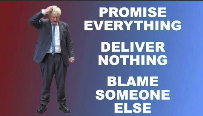 <a href="/BorisJohnson/">Boris Johnson</a> Just in case you've forgotten

Taxes- UP
Inflation- UP
Energy prices- UP
Food prices- UP
Petrol prices- UP
Interest rates- UP

Living standards- DOWN
Wages- DOWN
Life expectancy- DOWN

Oh I almost forgot- 
MP's WAGES- UP

#LevellingUp? What a pile of old horseshit
#JohnsonOut53