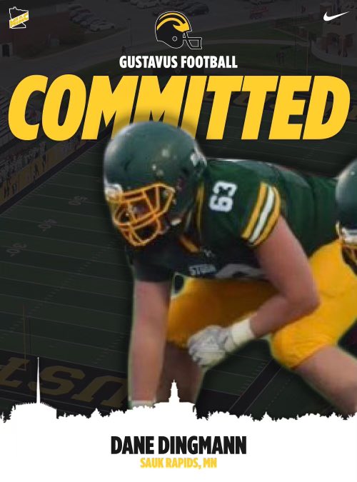 dingermann24's tweet photo. I am very excited to announce that I will be continuing my academic and athletic career at @gustavus. Big thank you to my parents, my coaches, and my teammates that have helped me along the way. Roll Gusties! https://t.co/HREV7JaVEf