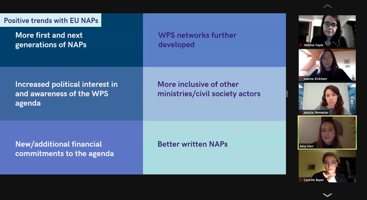 WIISFrance's tweet photo. Super thrilled and glad to have hosted @amyirja this evening for a #SpeedExpertise about the National Actions Plans related to the implementation of Agenda 1325 #WPS (spoiler: there is a lot of work to do). Thank you and congrats for your dissertation ! https://t.co/vWGtzL4rKH
