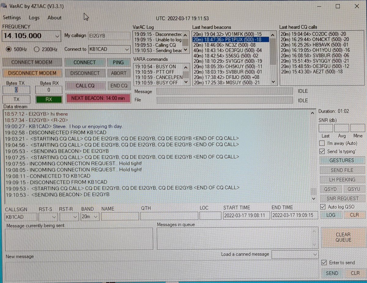 steve_homer's tweet photo. Having a play on VaraAC tonight, seems to work very well.
Anyone else tried it yet?
#hamradio #amateurradio #VaraAC #Vara https://t.co/r5MJxAp5jb