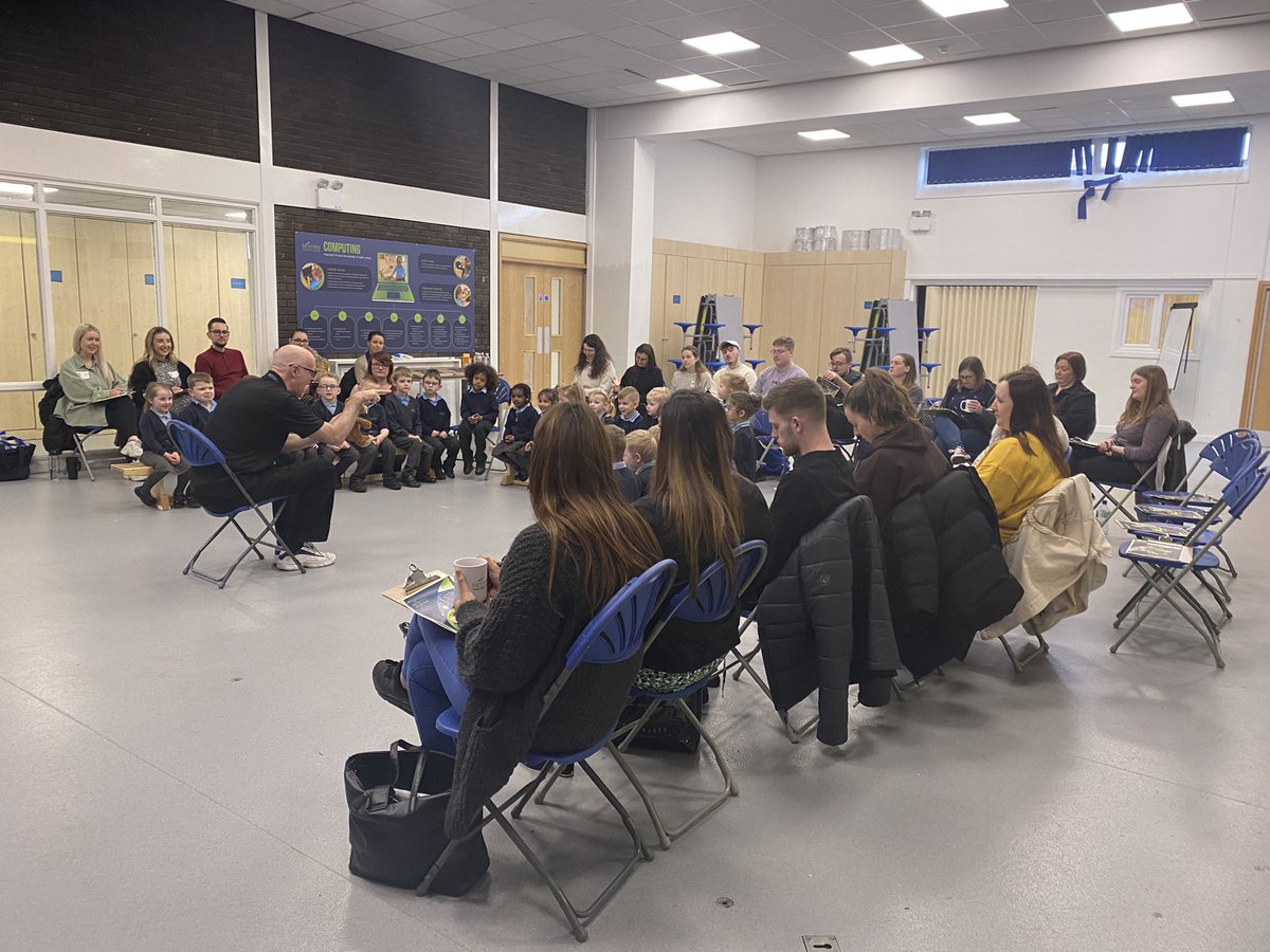 mrsunsworth35's tweet photo. I am so proud of my school community these last two days, we’ve had over 60 student teachers from @PrestoleeScitt visit @BartonMossCPS to see how to teach Music and understand the progression throughout. What a fabulous two days! #schoolled #scitt https://t.co/7F849zej5d