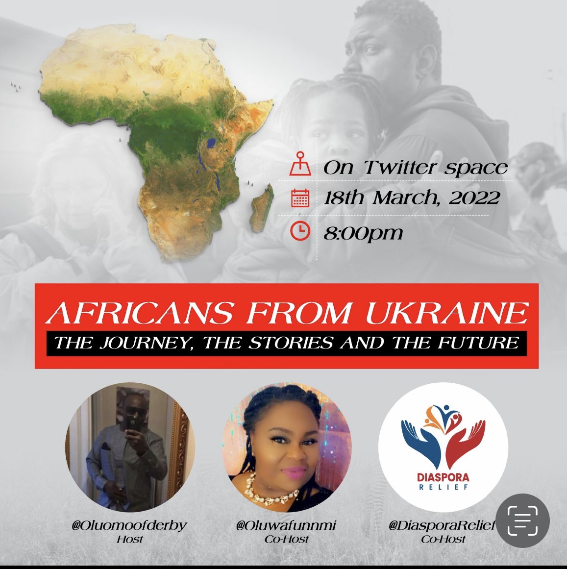 DiasporaRelief's tweet photo. Join us tomorrow!!! @Oluomoofderby @stainless231 @taadelodun @Oluwafunnmi @IJEOMA214 @jidesanwoolu @akinwale_cfi @Kynsofficial @OyemomiDamilare @larmmy @innodim @bukki_o https://t.co/jxqLW6dcTb