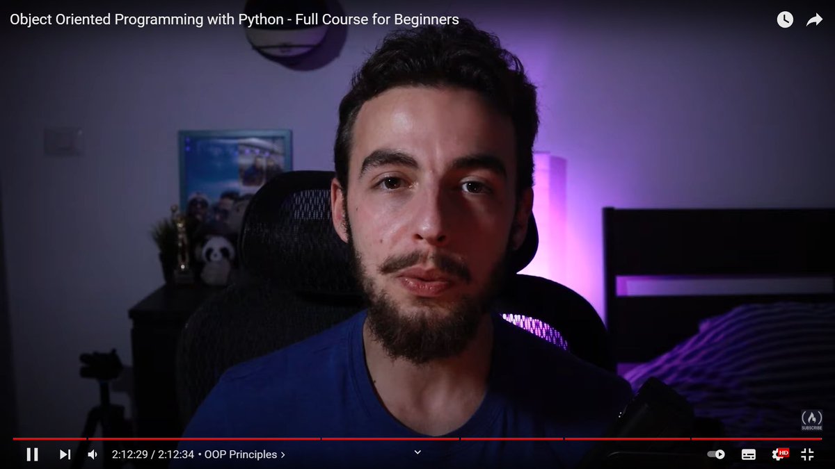 Siddhar435's tweet image. Just finished the Object Oriented Programming Lecture. I must say that this is one of the best lecture. Information packed in every second of this lecture. Thank you @freeCodeCamp for this brilliant lecture and also thank you @jimshapedcoding for making this lecture so great.😊😊