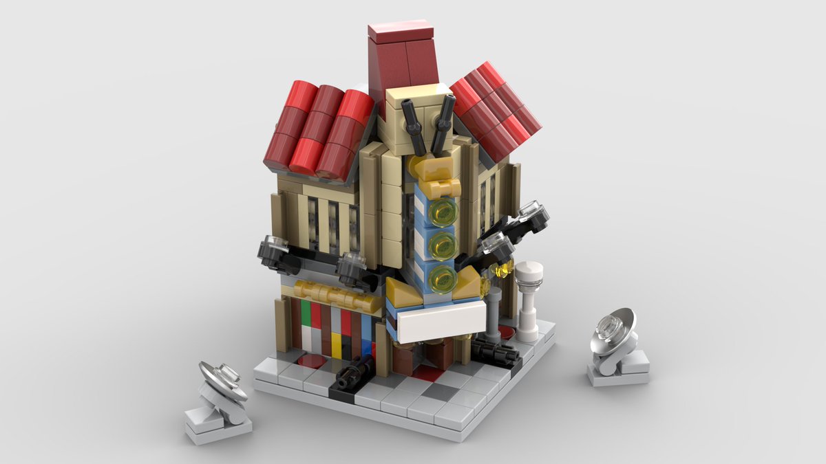 LegoTromans's tweet photo. Probably the Lego Mini Modular Studio design I’m most proud of doing so far from the 17 - Palace Cinema. This is one of all 17 that I've done. You can find all the instructions on @Rebrickable at https://t.co/LQ4DHZouGv #Lego #LegoMiniModulars #LegoModular https://t.co/bofCYiQ8P2