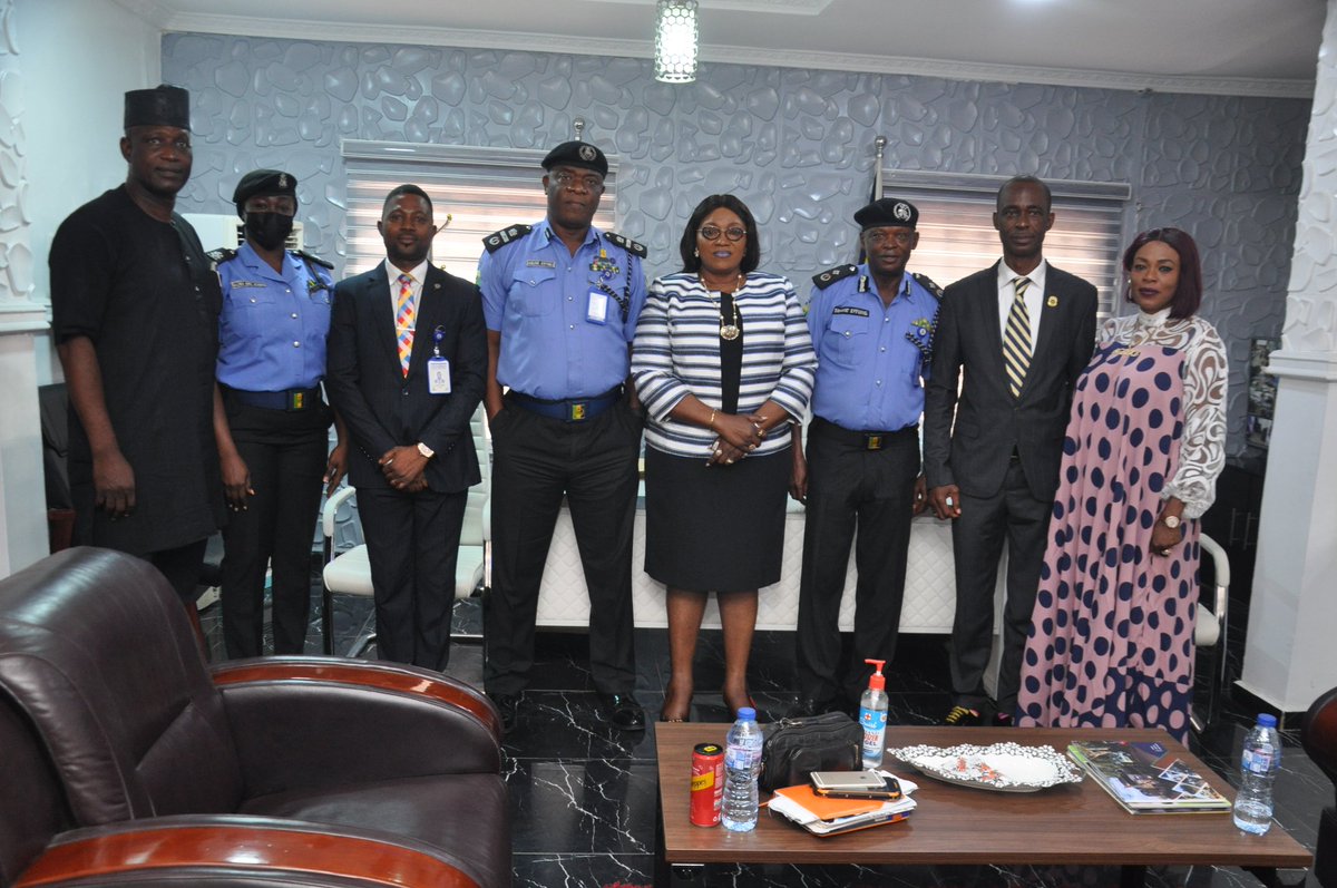 Courtesy visit by CP-PSFU, CP Anyasinti Josephine Nneka to AIG ZONE 2, AIG Adeleke Adeyinka Bode, mni today 17th March, 2022