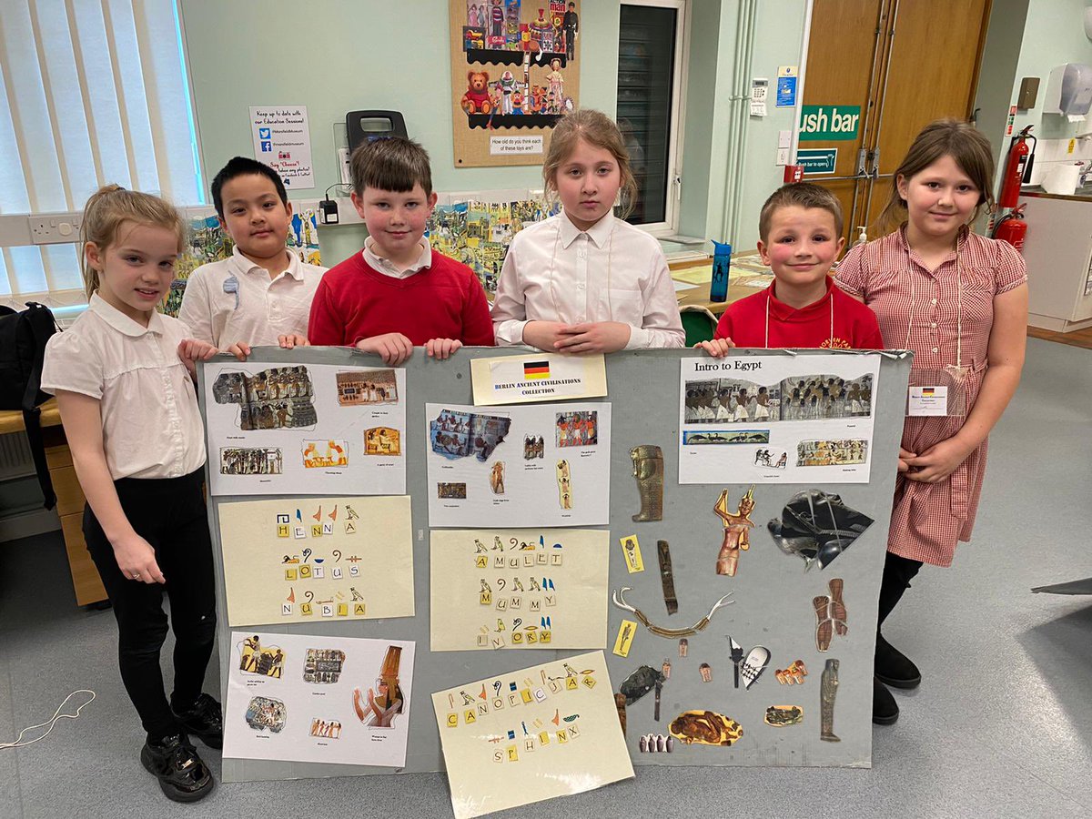 MPPS_Class7's tweet photo. Our finished display boards from today’s activities looked great! We discovered lots of new information about Ancient Egypt @MansfieldMuseum https://t.co/4sZgLe4vxM