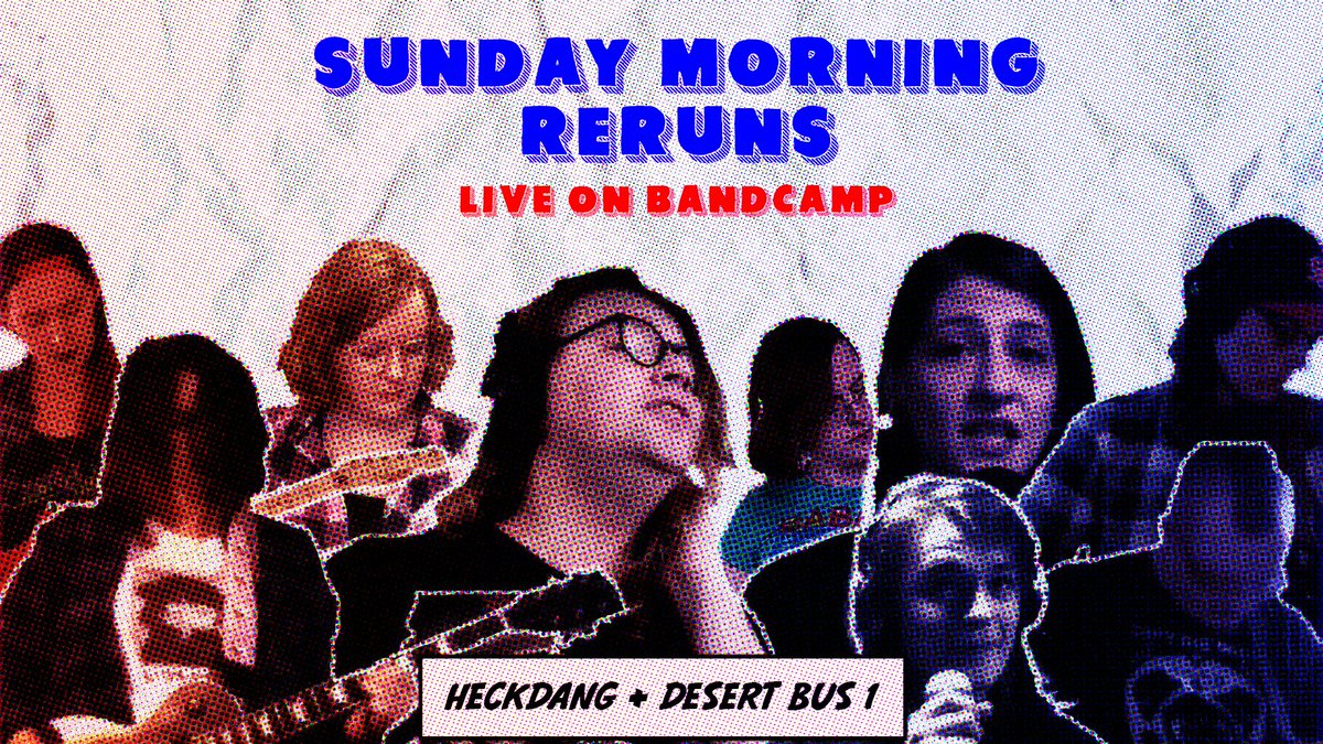 hey! it's time for Sunday morning (afternoon) reruns of your favorite garages shows! we're starting from Heckdang and moving forward! 

join us on #BandcampLive this Sunday, March 20th at 3pm PT/6pm ET/10pm GMT

thegarages.bandcamp.com/merch/sunday-m…
