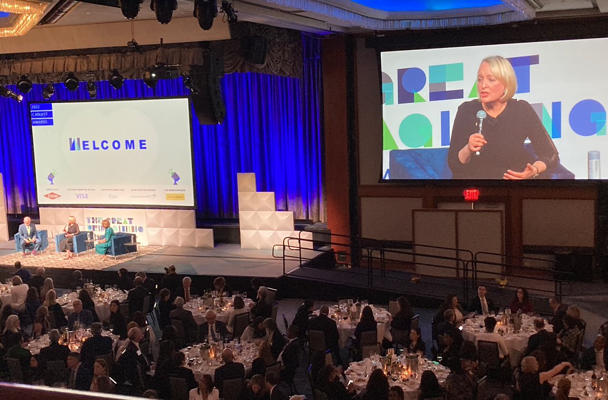 “We should never underestimate what each of us can do by taking the time to say to someone, ‘I believe that you can do this.’”  —<a href="/JulieSweet/">Julie Sweet</a> , CEO of <a href="/Accenture/">Accenture</a> on encouraging others and paying it forward. #CatalystAwards2022 #TheGreatReimagining