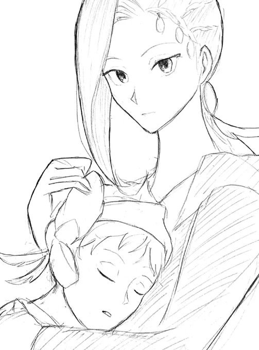 760日目、朝30分間描きました!

オウムを…抱かせるつもりが…
(☀️🐍前提です) 