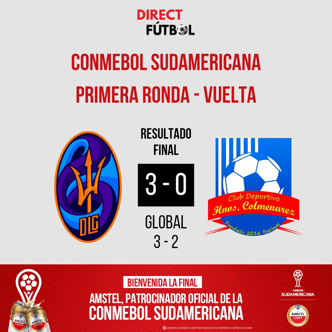 directfutbolec's tweet photo. Así quedaron los resultados de hoy, por la vuelta de la #CopaSudamericana:

✅#LaGuaira 3 🆚 #HermanosColmenares 0

✅#Guaireña 0 🆚 #Nacional 0

#AmstelEcuador 🍺 https://t.co/L9B98ZpSOP