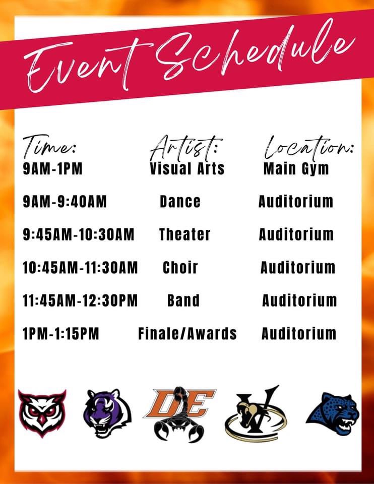 Millenniumhsaz's tweet photo. AFUHSD’s Fine Arts Showcase “Arts Rising” is this Saturday 9AM- 1 PM at Millennium High school! Performances by our dance, theater, choir and band will be happening throughout the day. Artwork from our visual arts students can be viewed in the main gym. You don’t want to miss it! https://t.co/nWIyRYR1Y0
