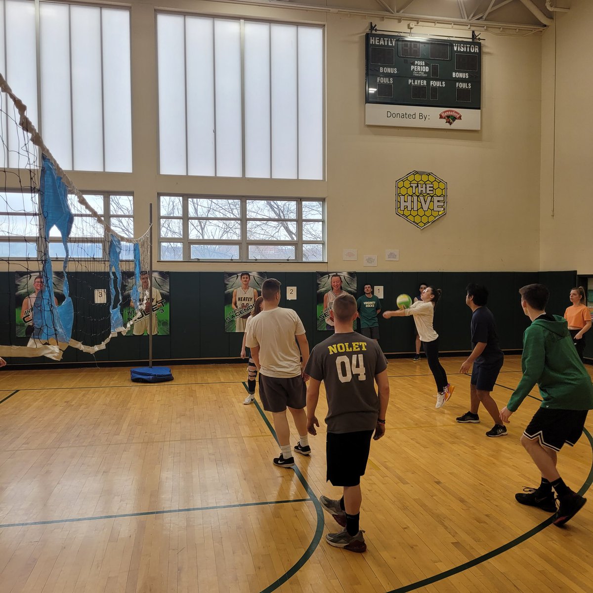 MrFord4242's tweet photo. Lots of energy and enthusiasm in the gym today during the much anticipated juniors vs. seniors volleyball game. @GreenIslandUFSD https://t.co/XDtMtmqr4X