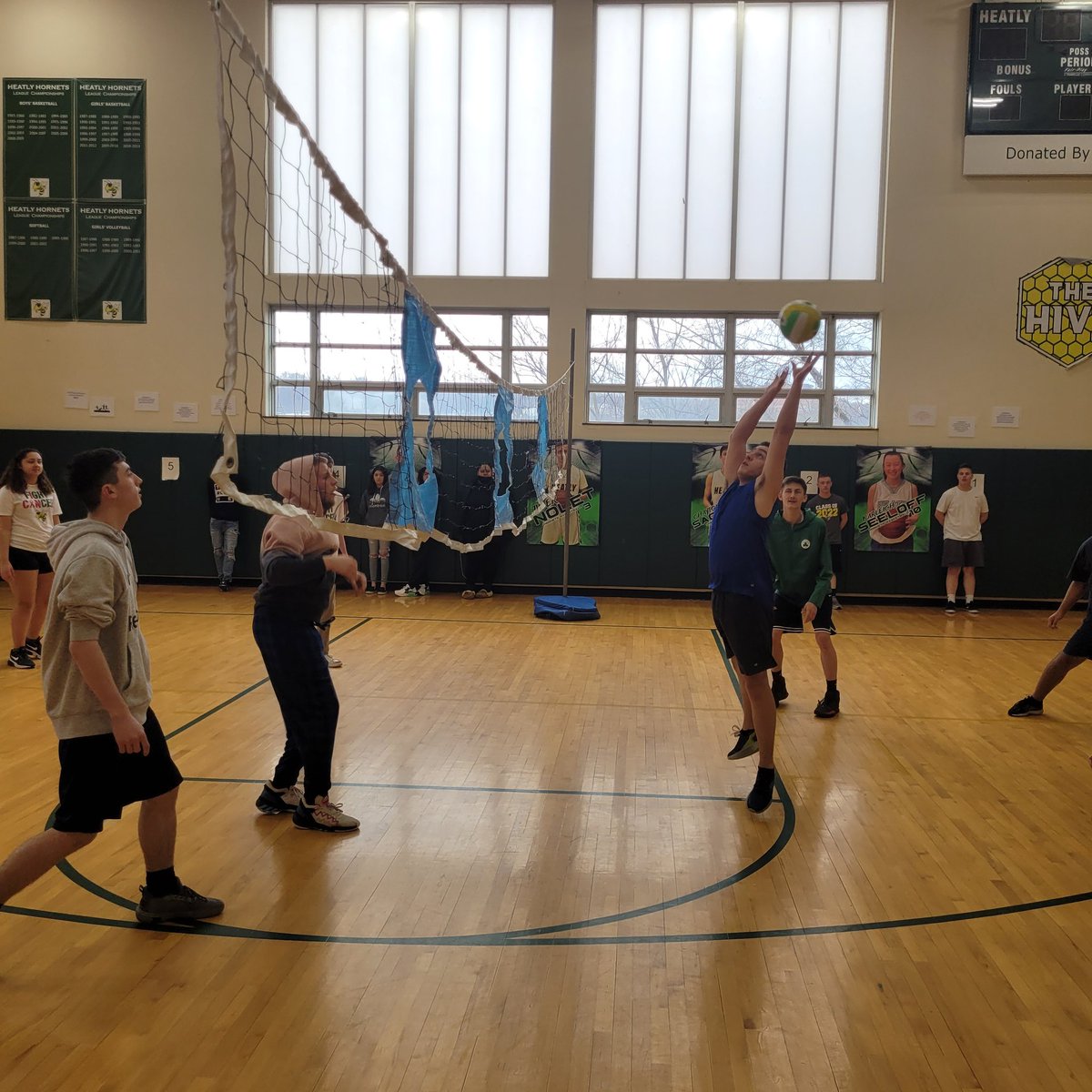 MrFord4242's tweet photo. Lots of energy and enthusiasm in the gym today during the much anticipated juniors vs. seniors volleyball game. @GreenIslandUFSD https://t.co/XDtMtmqr4X