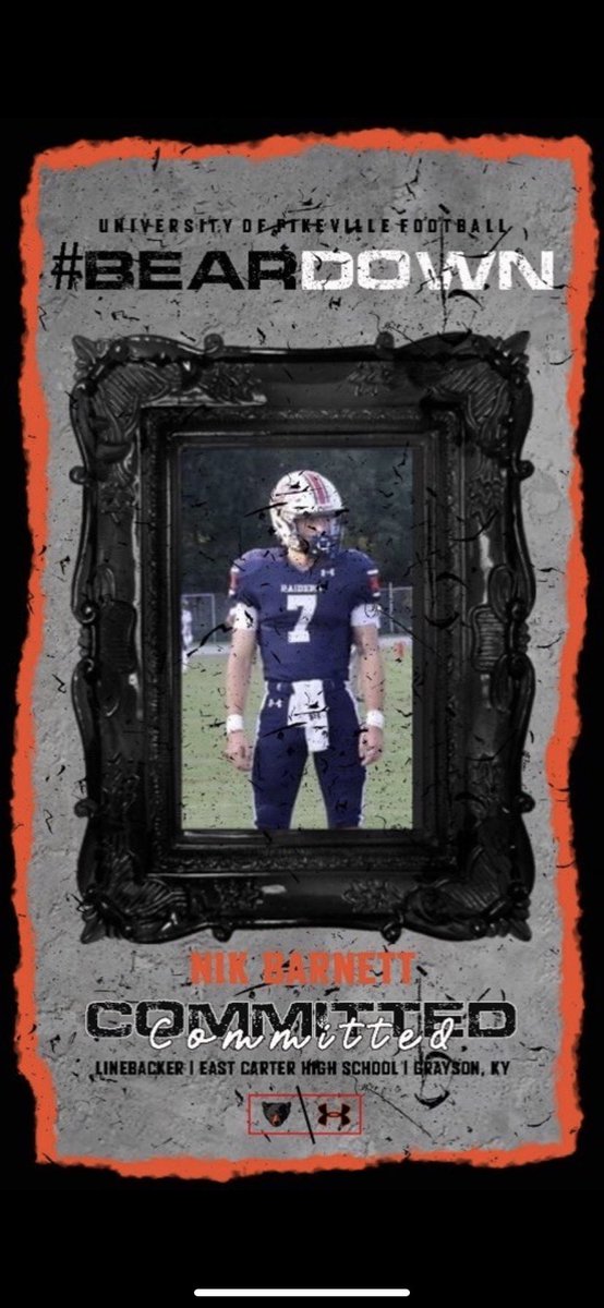 Nikk17283814's tweet photo. After a long thought out process I am excited to announce I will be continuing my academic and athletic career at The University of Pikeville‼️ 
Thank you @CoachFipps and @UPIKEFOOTBALL for this amazing opportunity! #BearDown #GoBears 
@echsfb https://t.co/1Qj7yZICql