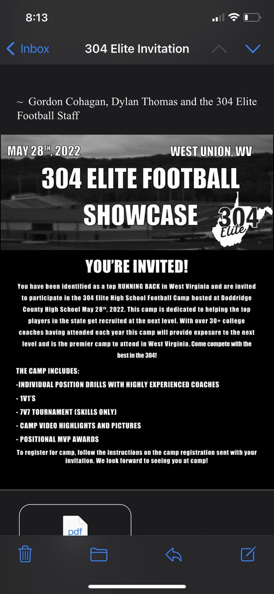 GavinJeffers15's tweet photo. Super Blessed to receive a invite to the @304Elite showcase!❤️ https://t.co/60BzaSa2nB