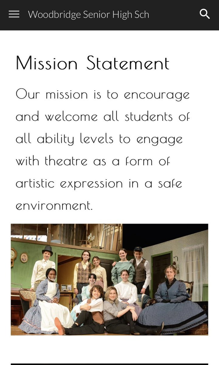 WSHS Theatre tweet media