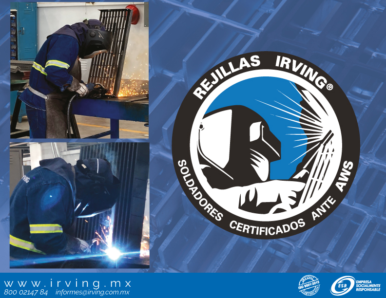 RejillasIRVING's tweet photo. Nuestra mano de obra marca la diferencia con soldadores certificados por la #AWS demostrando su capacidad,habilidad,conocimiento y experiencia requerida para cumplir los códigos AWS en la aplicación de soldadura garantizando la calidad de las piezas #IRVING #AWSCertified #rejilla https://t.co/aHmtnpGhaz