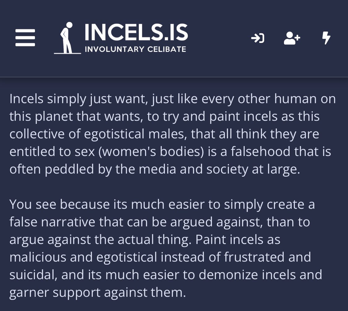 EXPELincels's tweet photo. Response to “You’re Not Entitled to Sex”

TL;DR they want to be violent to women. #EXPELincels https://t.co/xSwX47h4gP