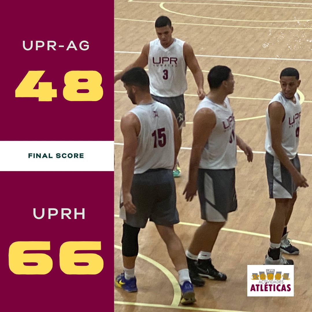 DeportesUprh's tweet photo. #LAIBaloncesto | Los #Búhos logran unas gran victoria 66-48 contra #UPRAg. ¡Arriba #UPRH!
#YoSoyBúho https://t.co/FyAW2NGaM5