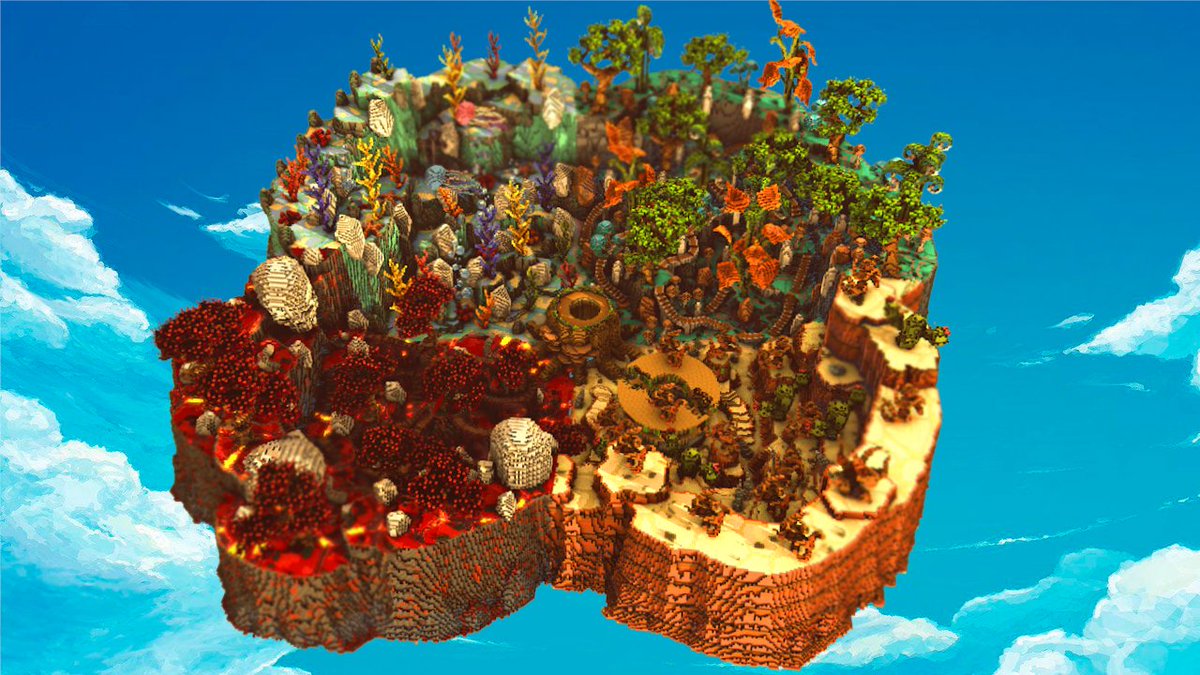 x| ⚔️ The 4 biomes of Sidra ⚔️ |x
Size: 300x300
Theme: 🧙‍♂️ Multiple Biomes🧙‍♂️
For: 
<a href="/RevengeNTW/">Revenge Network</a> 

Made by: 
<a href="/MatiasAArg/">MatiasArss</a>
 👷‍♂️

Render by: 
<a href="/MatiasAArg/">MatiasArss</a>
 📸