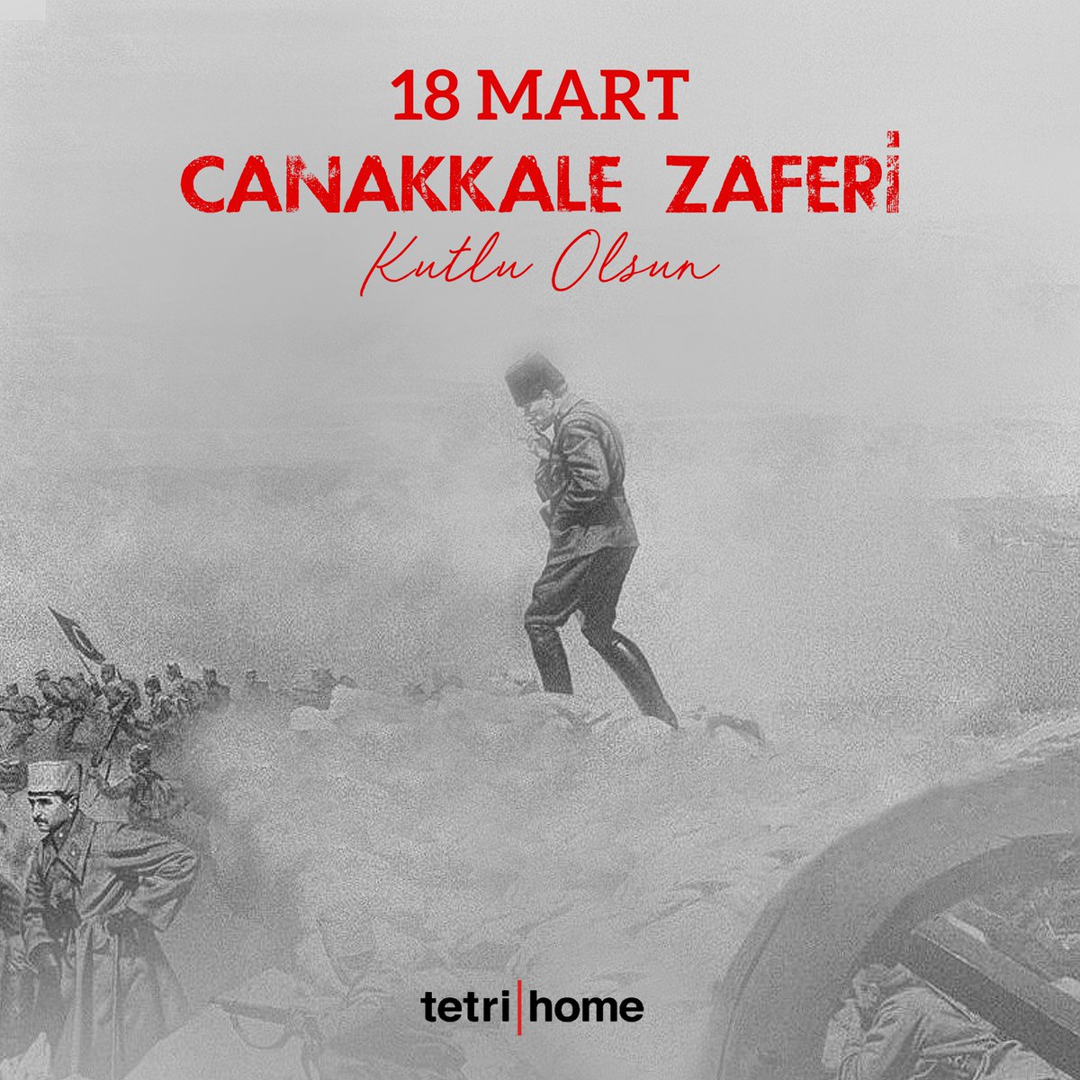 18 Mart Çanakkale Zaferi'nin 107. yılında başta Ulu Önderimiz Mustafa Kemal Atatürk olmak üzere tüm şehitlerimizi ve gazilerimizi saygı, minnet ve rahmetle anıyoruz. #18martcanakkalezaferi