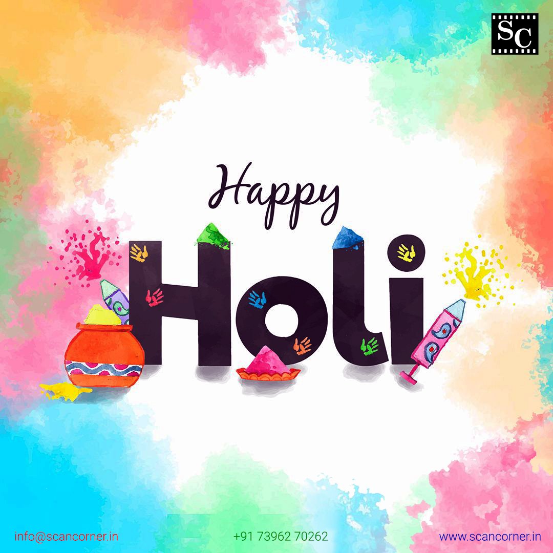 ScanCorner's tweet image. Holi is a special time of year when we remember those we love with colourful splashes. Happy Holi..

#holi #happyholi #colorsfestival #colors #wishes #joy #holihai #ScanCorner #ScanCornerIndia