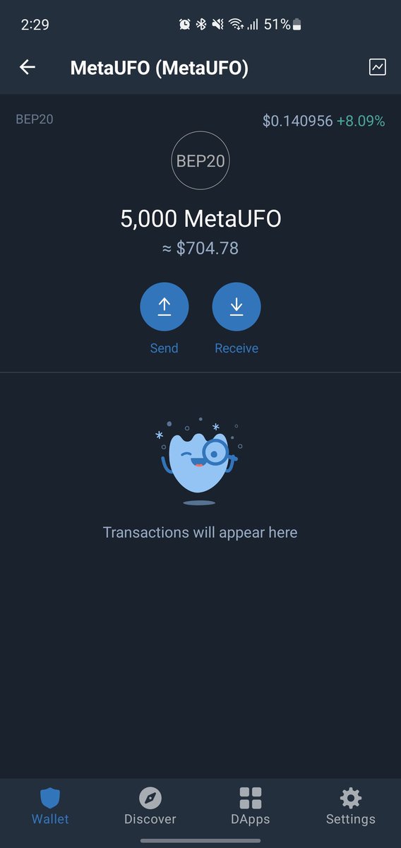 Fads95's tweet photo. Claim free MetaUFO 700$ airdrop just copy and paste the link in your Dapps wallet(trust wallet or metamask ...)and follow very easy steps
https://t.co/QZjcJgO8j2
Here's the proof
#freeairdop #Airdrop #MetaUFO https://t.co/V4Ecs5mZ6O https://t.co/cg4seDThWt