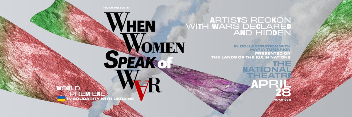FojamMelbourne's tweet photo. Tickets are on sale now for 'When Women Speak of War : Artists Reckon with Wars Declared and Hidden' The National Theatre, St Kilda, Melbourne - Thursday 28 April. Featuring #MariaTumarkin @delasarah @dzenanabanana @BirchTony 
Tix on sale now🎫🎫https://t.co/UB2iEKJz8T 
#fojam https://t.co/qFrGbErcj7