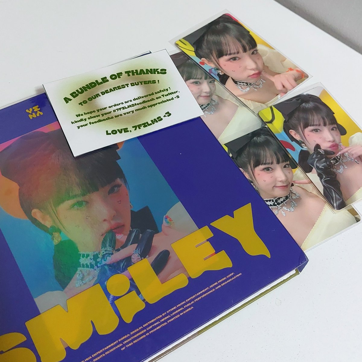 zaraiacart's tweet photo. โ ๐ ๊ฐ mail ๊ฑ | #riellebuys !
my yena smiley album finally arrived! thank you so much @7FILMSSHOP <33 super cute ng pulls ko ๐#7FILMSfeedback https://t.co/UmcKpV4ixk
