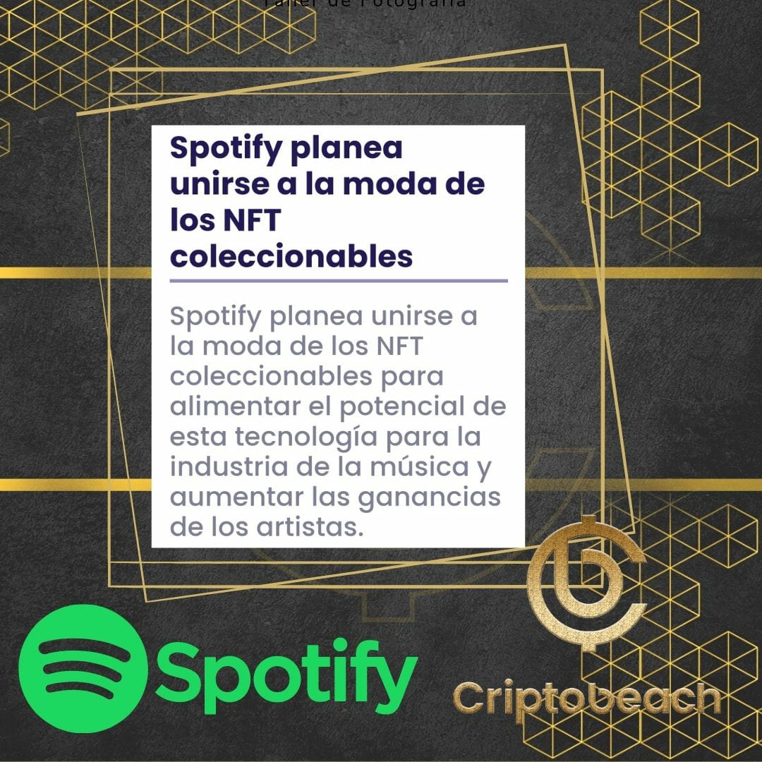 AlejandraNFT's tweet photo. Spotify draws up plans to join NFT digital collectibles craze
Job ads fuel excitement in the crypto and music industries about the potential of NFTs to boost artists’ earnings
#NFTs #criptobeach https://t.co/M3dOYemHdz