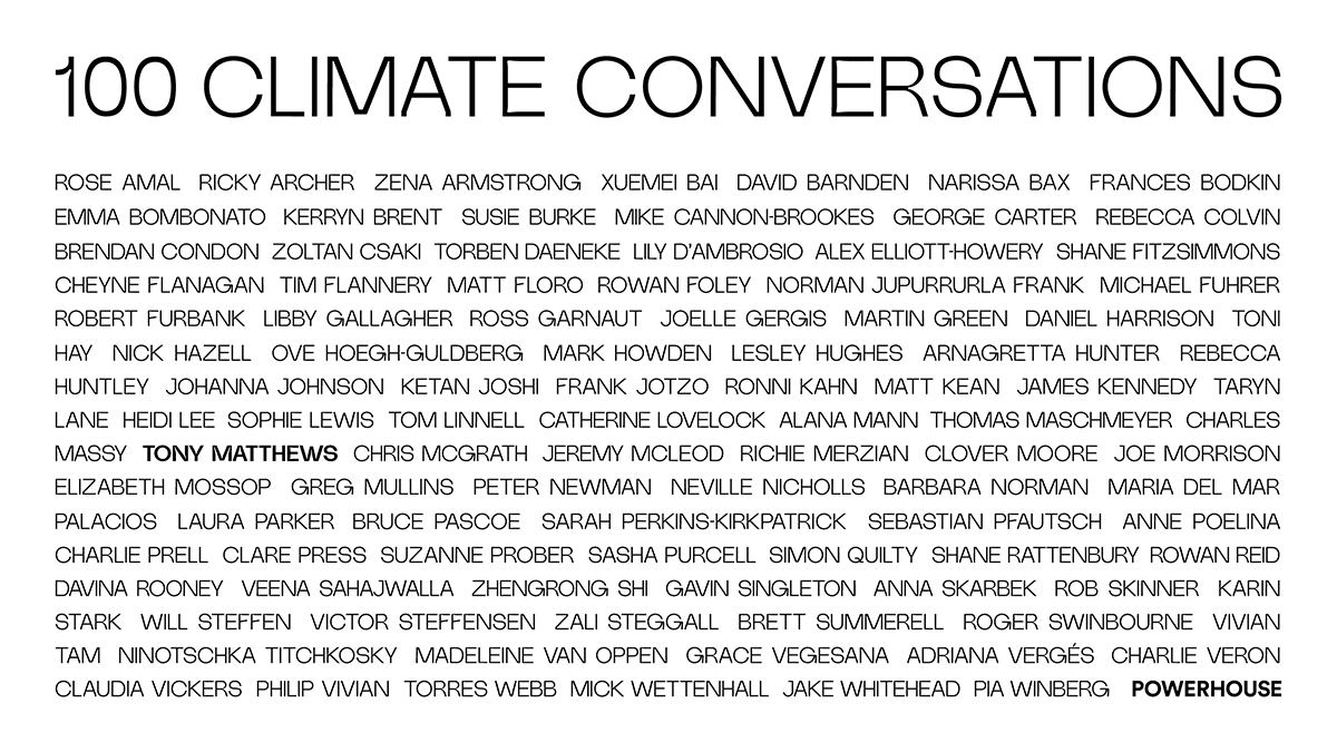 I am thrilled to be one of Australia's leaders addressing the climate challenge. Hear more at 100 Climate Conversations. ma.as/100climate

#Powerhouse100 #100ClimateConversations #ClimateAction