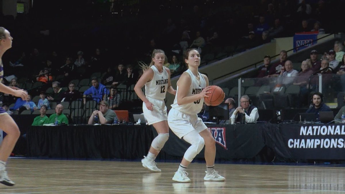SportsZoneKCAU9's tweet photo. NAIA NAILBITER!

@morningsidewbb needed all 40 minutes to put away Carroll College, but an incredible performance from @TaylorRodie12 off the bench sealed the Mustangs trip to the national quarters 71-67!

WATCH THE HIGHLIGHTS HERE ⏬🏀🐎
https://t.co/YhklJU0wxI https://t.co/cCV5rpr3Sw