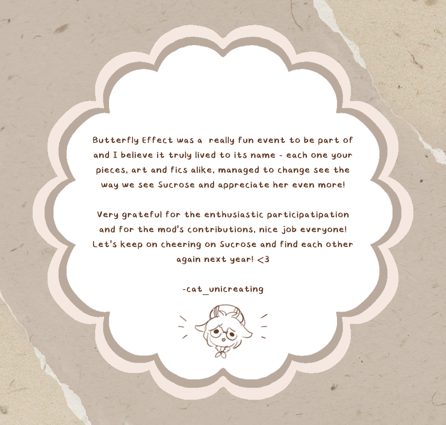 Sucrose_event's tweet photo. 17 days since it ended...wake me up next year when Sucrose month comes around again 🛌 
Another end note from one of our mods, @cat_unicreating ! https://t.co/m5fFwkOB0T