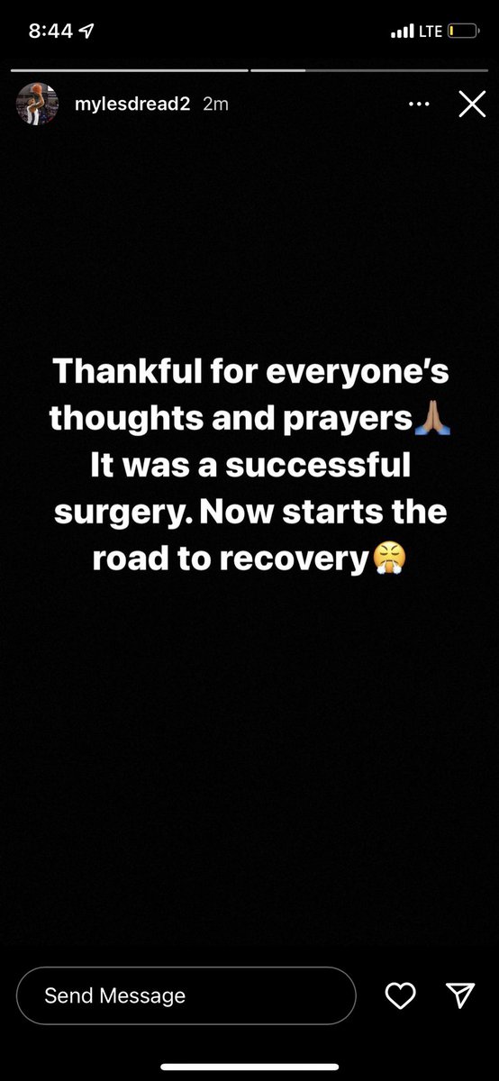 RipchikSpencer's tweet image. Penn State guard Myles Dread’s offseason surgery is finished as he announced via Instagram.

Big Ten Network announced during a game earlier in the season Dread would be having shoulder surgery 

(instagram.com/mylesdread2?ut…)