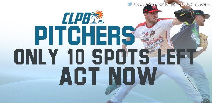CLPB (@clpalmbeaches) on Twitter photo 🚨 LIMITED SPOTS REMAIN 🚨
The Collegiate League of the Palm Beaches is still looking for some arms to round out our rosters!
* 35 games in Palm Beach, FL
* Data collected at every game
* Train w/ <a href="/CresseySP/">Cressey Sports Performance</a>
* No travel
Fill out questionnaire ⬇️ ASAP
forms.gle/rFnyfQQvizjm4a… 🚨 LIMITED SPOTS REMAIN 🚨
The Collegiate League of the Palm Beaches is still looking for some arms to round out our rosters!
* 35 games in Palm Beach, FL
* Data collected at every game
* Train w/ <a href="/CresseySP/">Cressey Sports Performance</a>
* No travel
Fill out questionnaire ⬇️ ASAP
forms.gle/rFnyfQQvizjm4a…