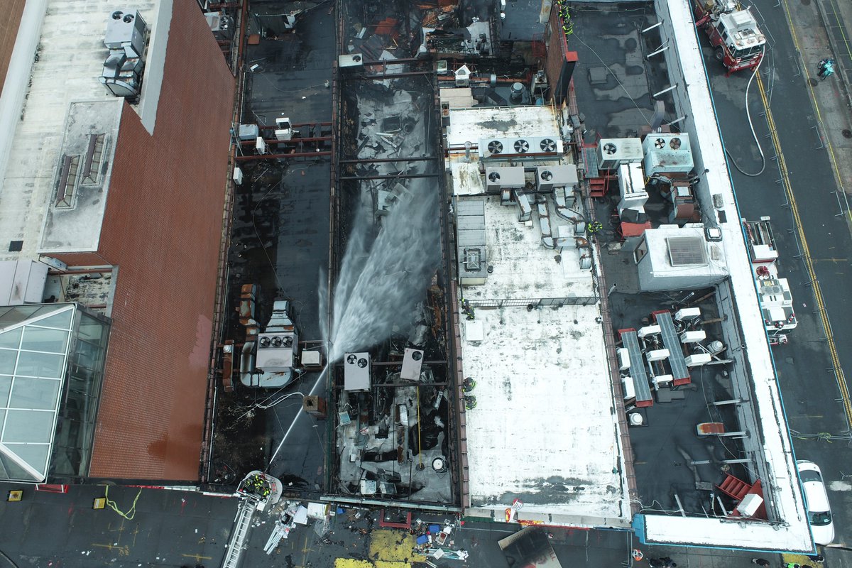 The damage from this morning's fire on Main Street was extensive.