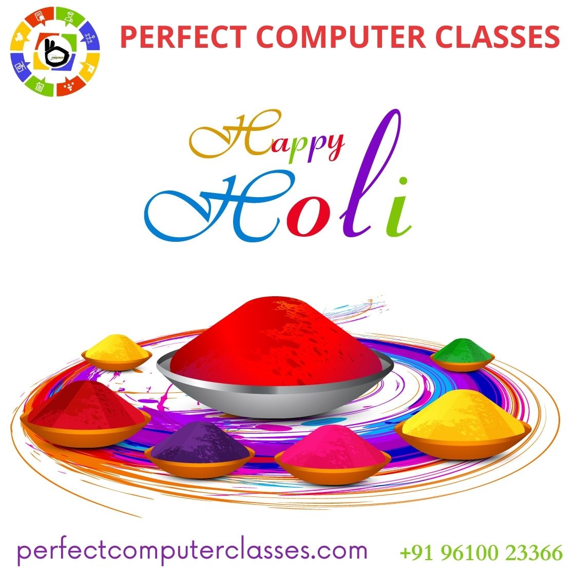 PerfectcClasses's tweet image. God gives you all the colors of life, the colors of joy, the colors of happiness, the colors of friendship, the colors of love, and any other colors you wish to paint in your life. Wish you all have a wonderful #Holi!

#perfectcomputerclasses #holi2022 #holifestival #holihai