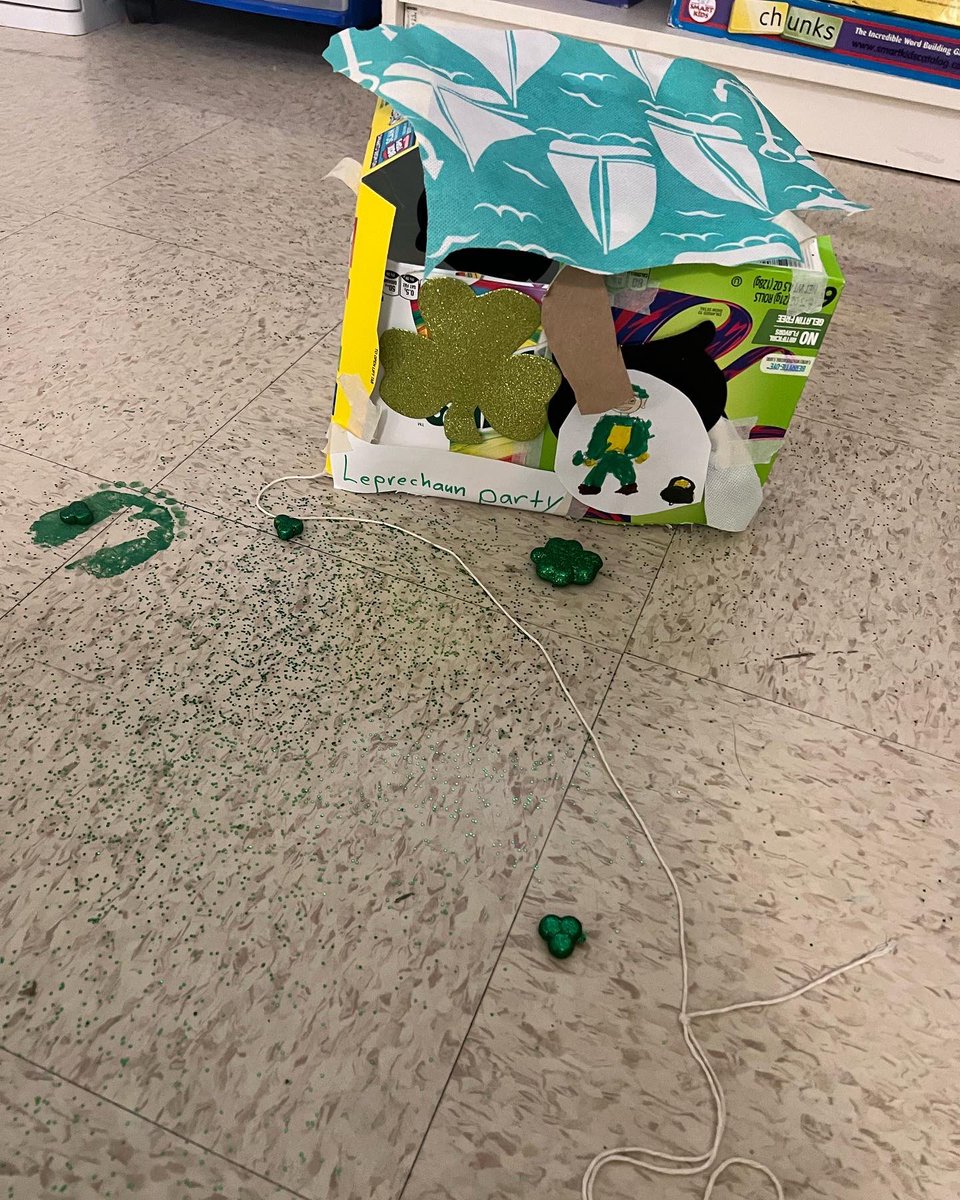2nd grade St. Patrick’s Day shenanigans!! We made traps to catch the leprechaun, but he’s still too tricky for us!! <a href="/VillaCrestaElem/">VillaCrestaElem</a> @heather_lundy <a href="/bcpsstem/">BCPS STEM</a>