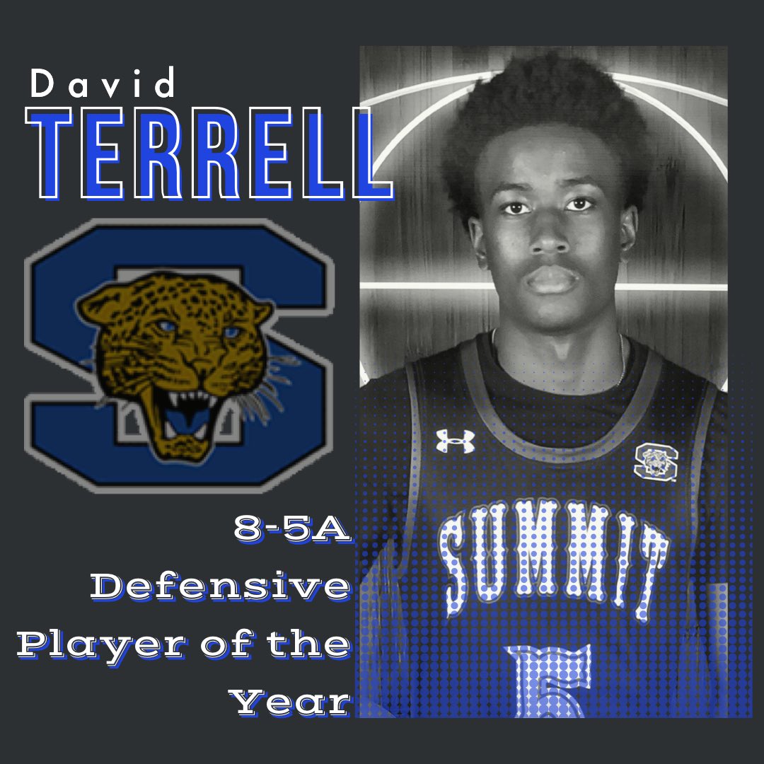 Congratulations to <a href="/david5terrell/">David Terrell Jr</a> on being selected District 8-5A Defensive Player of the Year! 
#TOUGH