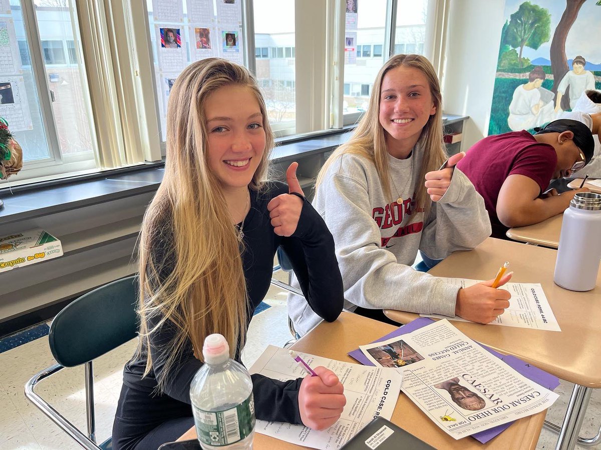 Bison_Caeruleus's tweet photo. (3) Solving the murder of Julius Caesar was a lot of fun in Shaker Latin classes earlier this week!!! #IdesOfMarch #ShakerLatinFamily @NCSD_WL_ENL https://t.co/2bzJV8y0dJ